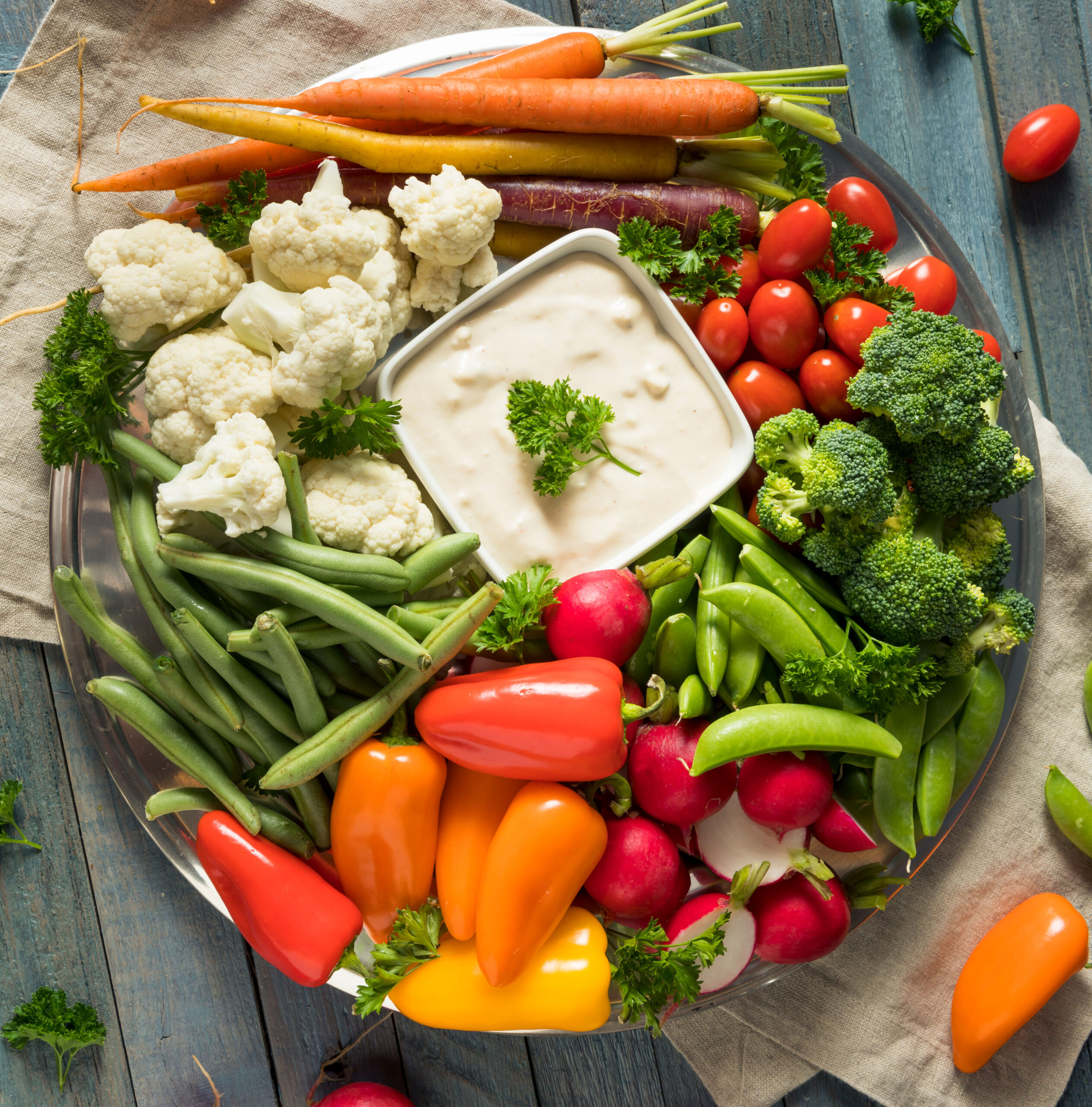 Organic Crudite Grazing Board